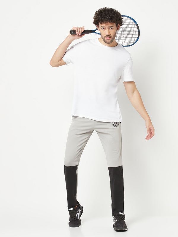HiFlyers Mens GreyRegular Fit Cut & Sew Sports Trackpant( 4 Way Strachable)