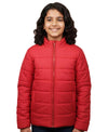 HiFlyers Boys Regular Fit | Polyster |Fluffy Full Sleeves |Quilted Insulation|High Neck Stand Collar|Zipper Jacket -Coral