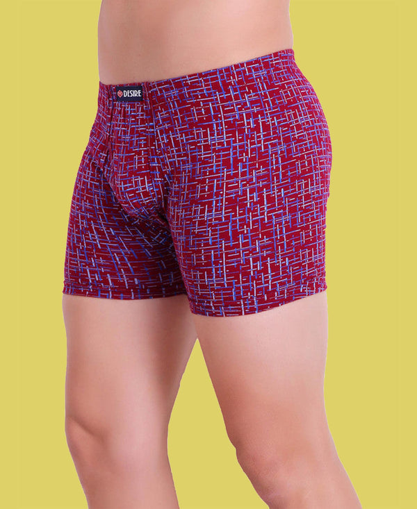 T.T. Mens Desire Printed Longtrunk Pack Of 10 Assorted