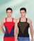 T.T. Men DesignerGym Vest Pack Of 2 Black-Olive -Blue-Red