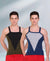 T.T. Men DesignerGym Vest Pack Of 2 Blue-Grey-Olive-Black