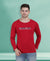 HiFlyers Men Red Regular Fit Printed Round Neck T-Shirt