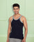 T.T. Men Titanic Pure Cotton Navy Gym Vest