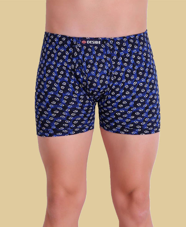 T.T. Men Desire Printed Long Trunk Pack Of 3 (Blue - Olive - Pink)