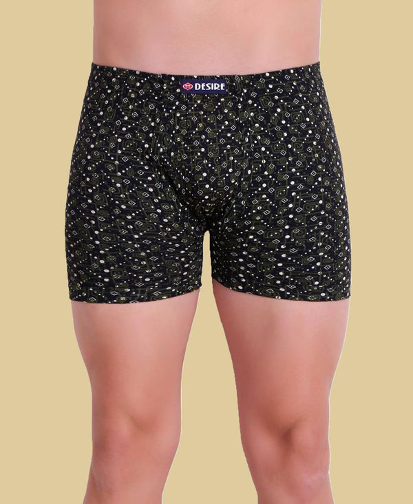 T.T. Men Desire Printed Long Trunk Pack Of 3 (Blue - Olive - Pink)