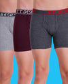 T.T. Men Desire Fine Long Trunk Pack Of 3 (Anthra - Grey - Maroon)