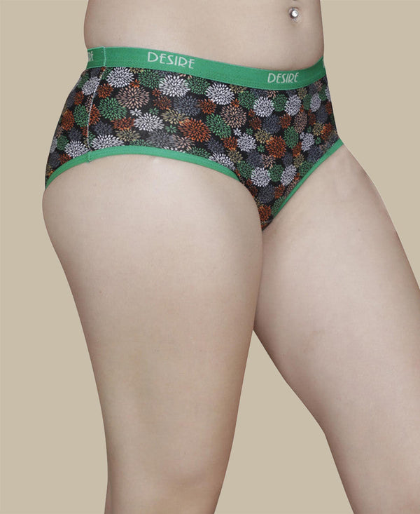 T.T. Womens Desire Hi-Cut Panty Pack Of 3