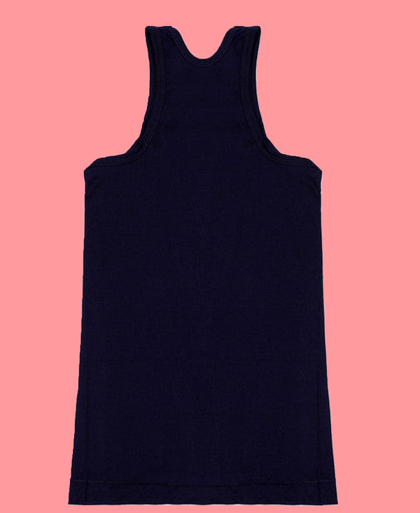 T.T. Kids Titanic Dyed Vest Pack Of 5 Navy-Sky-Teal-Maroon-Brown