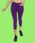 HiFlyers Women Yogawear Casual Capri Purple