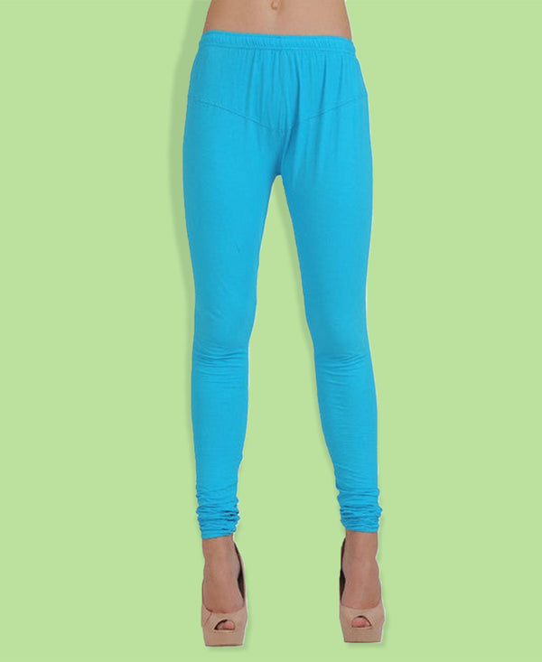 T.T. Women Churidar Leggings Blue