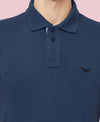 HiFlyers Men'S Cotton Polo T-Shirt With Chest Logo Airforce