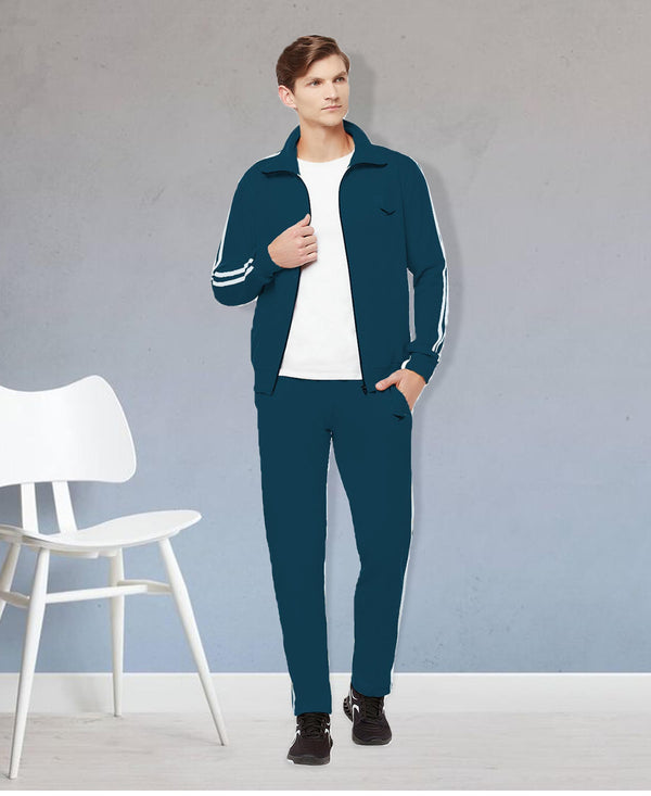 HiFlyers Mens Airforce Regular FitSolid Fleece Tracksuit