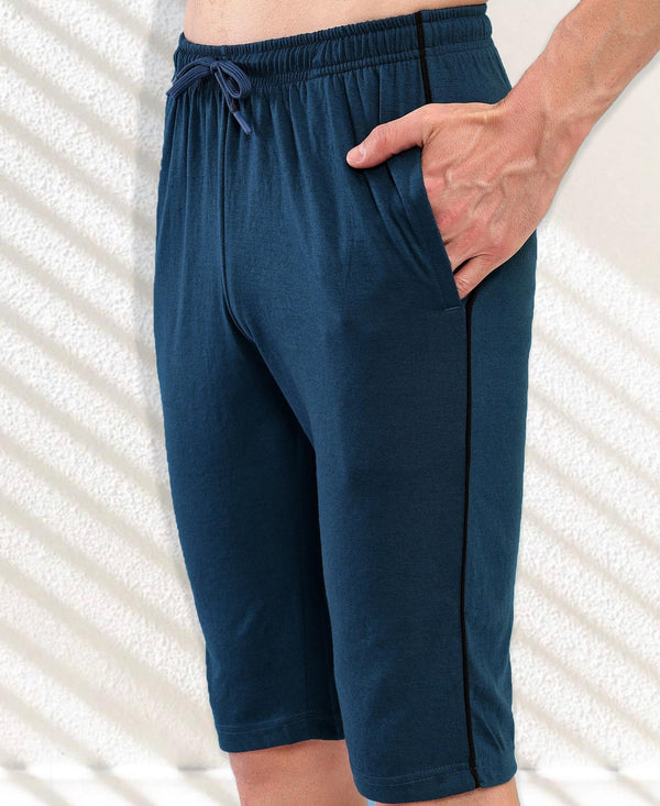 T.T. Men'S Poly Jersey Three Fourth -Airforce