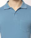 T.T. Men'S Solid Sinker Polo Tshirts With PocketAirforce