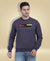 HiFlyers Mens Anthra Slim Fit Printed Round Neck Sweatshirt