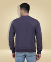 HiFlyers Mens Anthra Slim Fit Printed Round Neck Sweatshirt