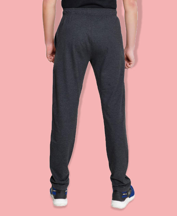 T.T. Men Cotton Track Pants - Anthra