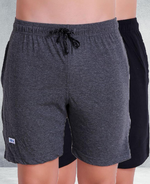 T.T. Mens Cool Bermuda Pack Of 2 Anthra-Black