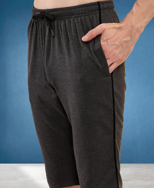 T.T. Men'S Poly Jersey Three Fourth -Anthra