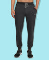 HiFlyers Mens Anthra Slim Fit Solid Terry Joggers
