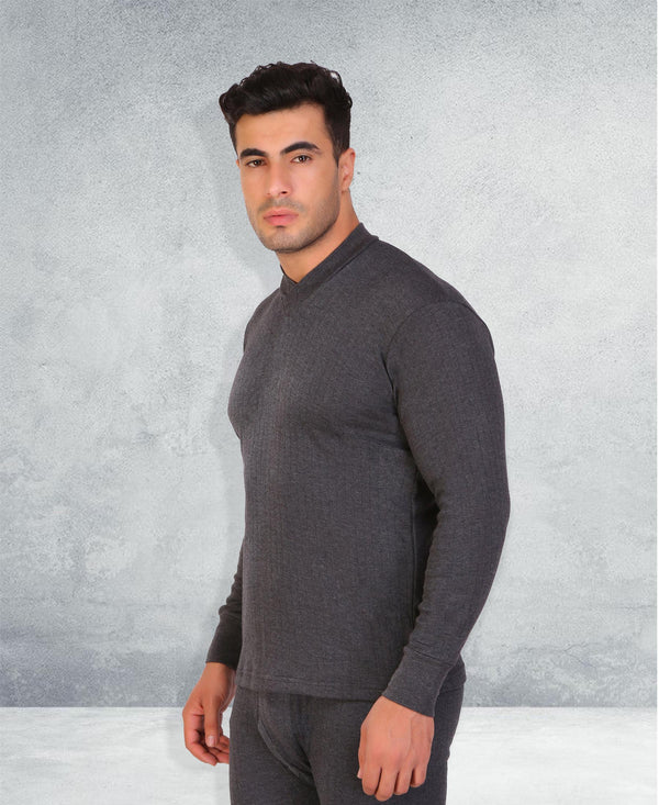 T.T. Mens Anthra Slim Fit Desire V Neck Thermal Set