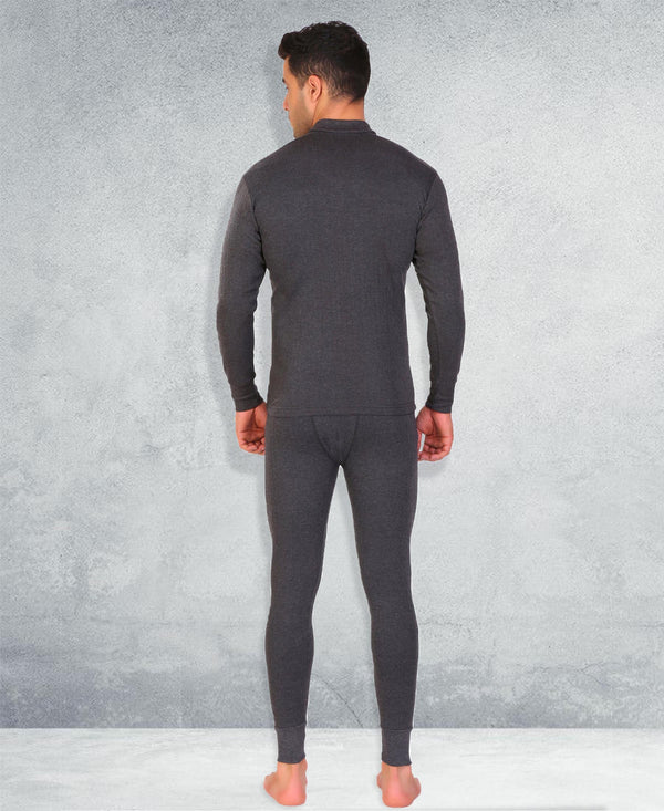 T.T. Mens Anthra Slim Fit Desire V Neck Thermal Set