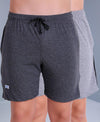 T.T. Men Solid Cotton Shorts Pack Of 2 Anthra::Grey