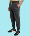 HiFlyers Mens Anthra Slim Fit Solid Terry Joggers