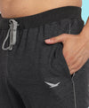 HiFlyers Mens Anthra Slim Fit Solid Terry Joggers