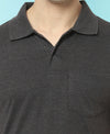 T.T. Men'S Solid Sinker Polo Tshirts With PocketAnthra