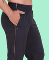 HiFlyers Mens Anthra Comfort Fit Solid Trackpant