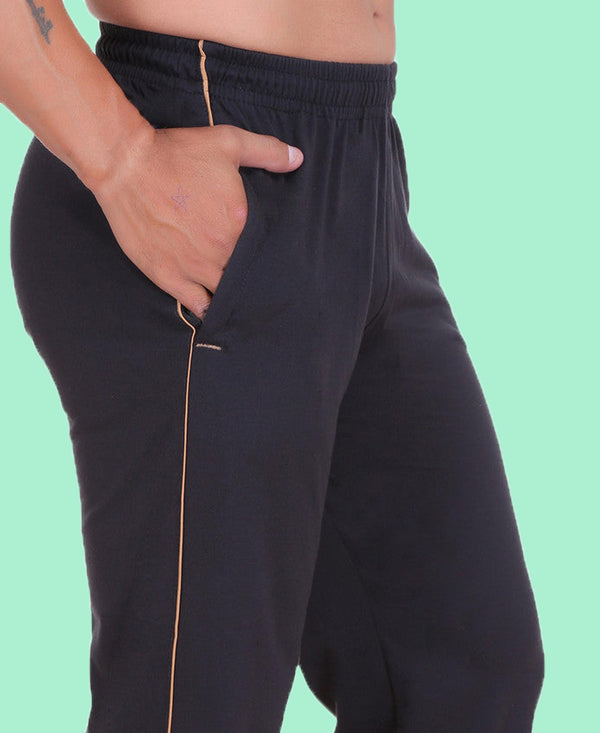 HiFlyers Mens Anthra Comfort Fit Solid Trackpant