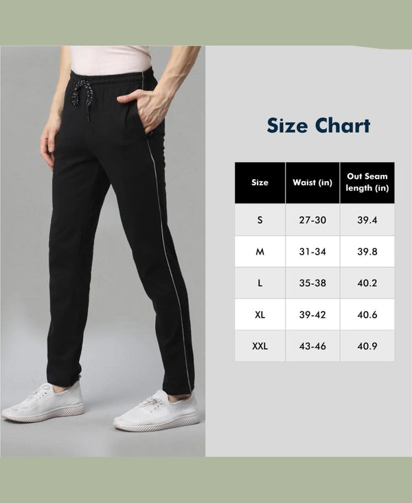 T.T. Men|Cotton Trackpant With Zipper Pocket|Regular Fit|Elastic Waist With Drawstring, Ultra Soft Stretch Fabric – Gym, Sports & Casual Wear With Side Piping||Olive