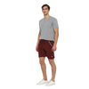 Almo Men Combed Cotton Knitted Shorts | Regular Fit | Soft & Breathable | Everyday Comfort Shorts for Men-Wine
