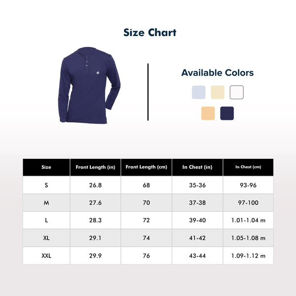 Almo Men Cotton Slub Henley T-Shirt | Full Sleeve | Lightweight & Breathable | Regular Fit Casual T-Shirt for Men-Tan