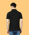 HiFlyers Men'S Solid Regular Fit Polo T-Shirt With Pocket -Black