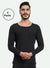 T.T. Men Regular Fit Cotton Rich With Elastomeric Finish Thermal Top Pack Of 5-Black