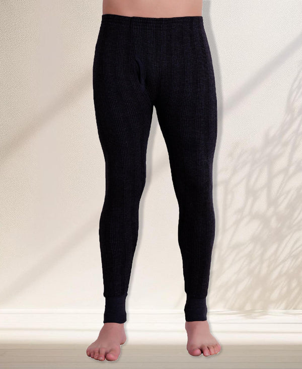 T.T. Men Hotpot Elite Light Weight , Super Warm With Polyfill Sandwich Technology Pyjama Thermal - Black