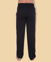 HiFlyers Mens Black Comfort FitSolid Trackpant