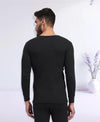 T.T. Men Regular Fit Cotton Rich With Elastomeric Finish Thermal Top Pack Of 1-Black