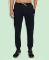 HiFlyers Men Black Slim Fit Solid Terry Joggers