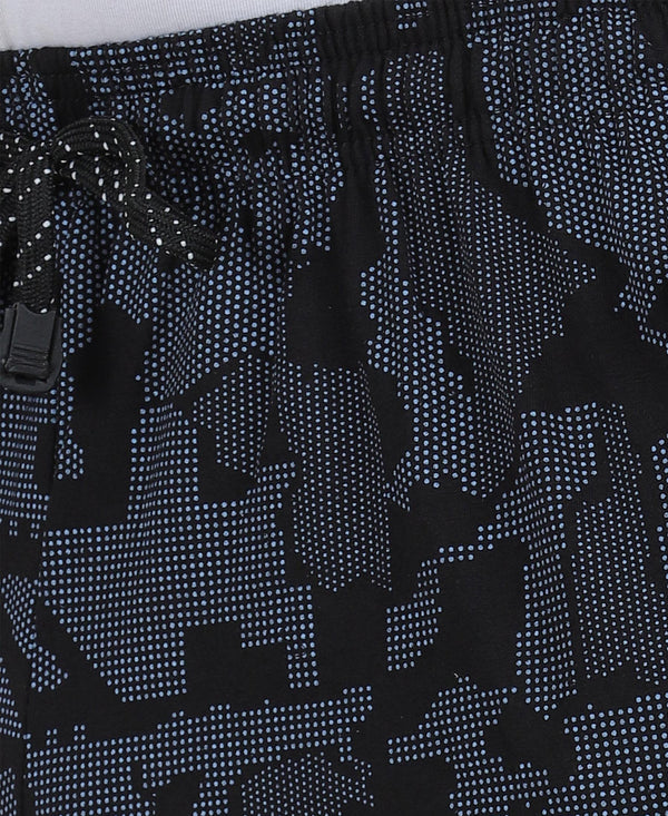 Tt Men'S Cotton Printed Bermuda / Shorts Black