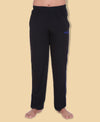 HiFlyers Mens Black Comfort FitSolid Trackpant