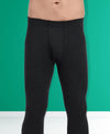 T.T. Men Regular Fit Cotton Rich With Elastomeric Finish Thermal Trouser Pack Of 1-Black