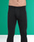 T.T. Men Regular Fit Cotton Rich With Elastomeric Finish Thermal Trouser Pack Of 1-Black
