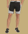 HiFlyers Men Black-Grey Knitted Sports Shorts
