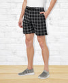 T.T. Men Cool Check Shorts Pack Of 1 Black
