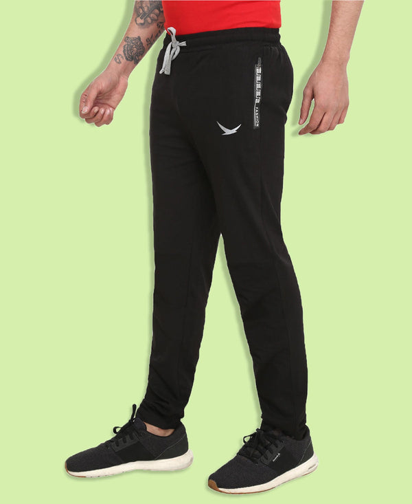 HiFlyers Mens Black Trackpants