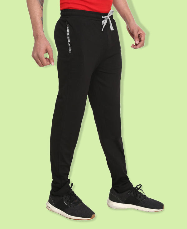 HiFlyers Mens Black Trackpants