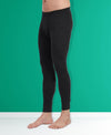 T.T. Men Regular Fit Cotton Rich With Elastomeric Finish Thermal Trouser Pack Of 1-Black